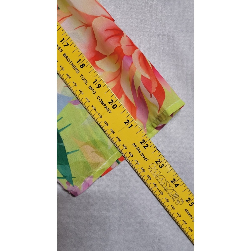 Multicolored Floral Print/Beads & Crystal Trim Ls Short Boston Proper Dress XS - Picture 9 of 9